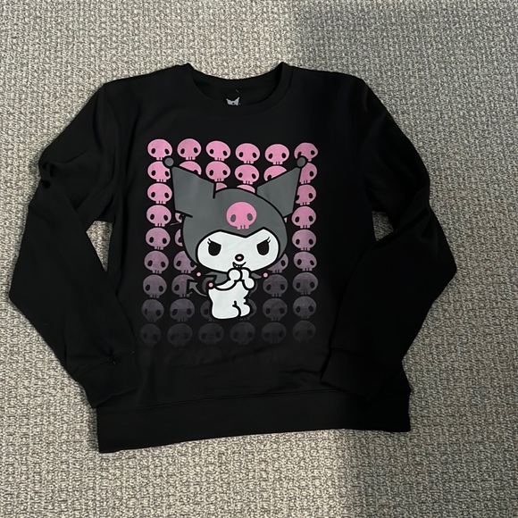 Kuromi Black Purple Sweatshirt Top Sweater Sanrio S - Picture 1 of 4